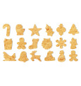Bucket of 18 Christmas-themed cookie cutters