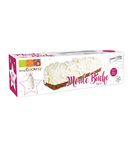 Moule bûche inox + 1 insert offert Moule bûche inox + 1 insert offert