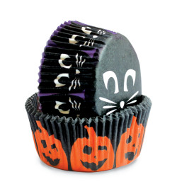 SCRAPCOOKING 3 stylos alimentaires noir, orange et violet - Halloween pas  cher 