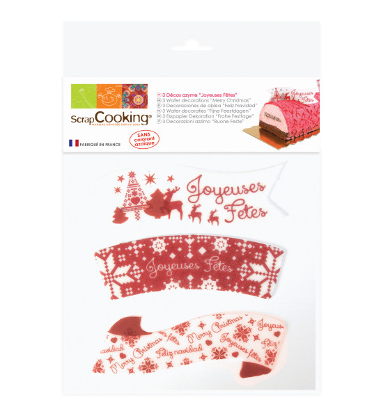 Happy Holidays edible wafer cake toppers Happy Holidays edible wafer cake toppers