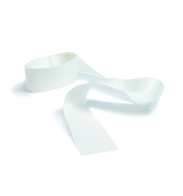 White satin ribbon H 4 cm X 2m