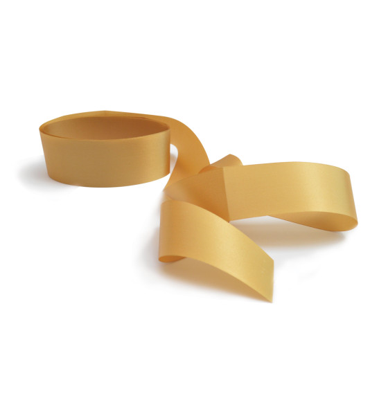 Ruban satin doré H 4 cm X 2m Ruban satin doré H 4 cm X 2m
