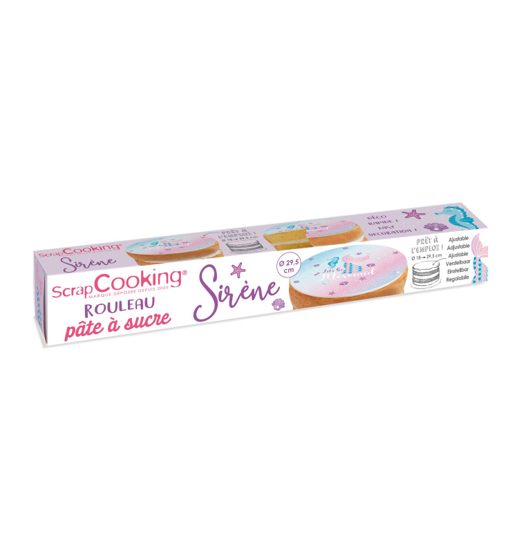 Anti-Gaspi - Rouleau pâte à sucre à colorier Smile - ScrapCooking -  MaSpatule