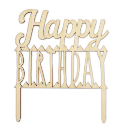Cake topper bois Happy Birthday réf.4994