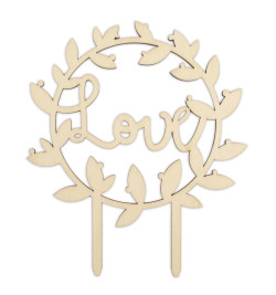 Cake topper bois Love réf.4996