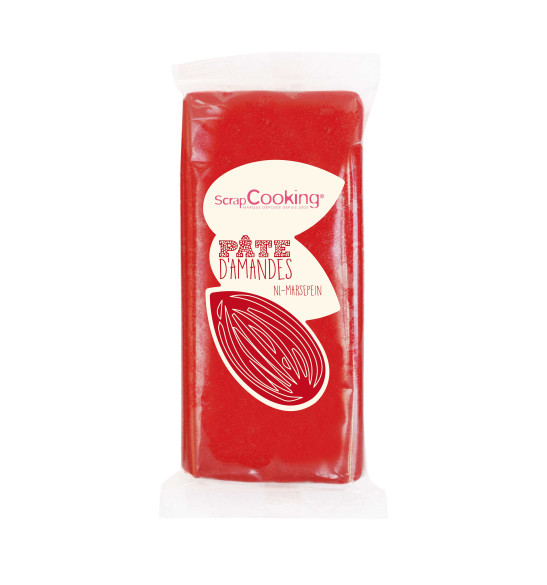 Pâte d'amandes rouge 200g Pâte d'amandes rouge 200g