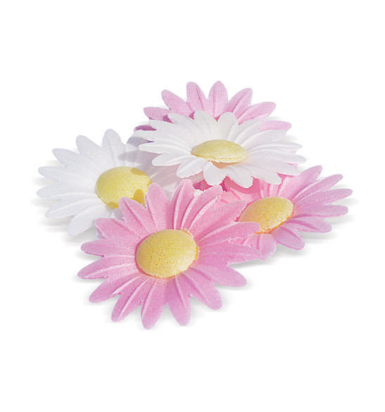 18 Daisy edible wafer decorations