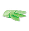 24 green leaf edible wafer decorations