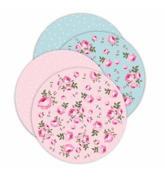 4 Supports gâteaux rond 28 cm - Flower 4 Supports gâteaux rond 28 cm - Flower