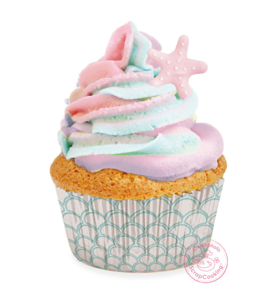 -/36 Mermaid cupcake cases