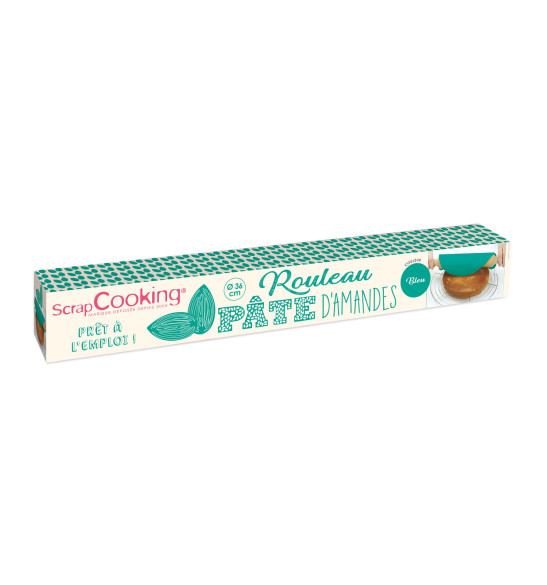 Rouleau pâte d'amandes bleue Ø 36 cm Rouleau pâte d'amandes bleue Ø 36 cm