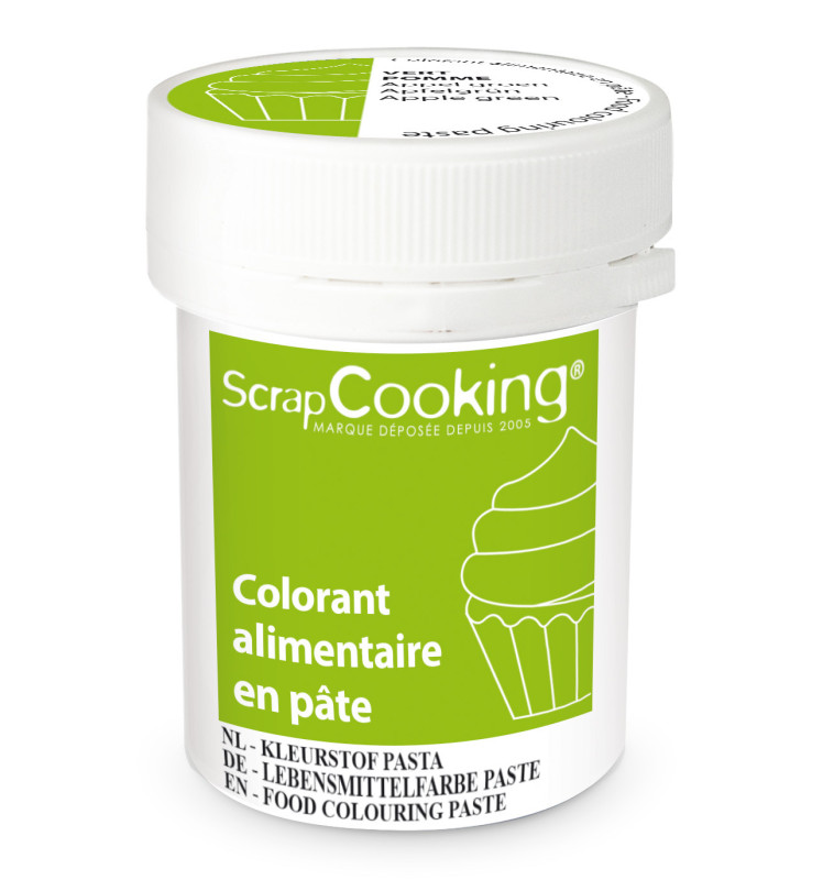 Colorant alimentaire en pâte vert pomme 20g