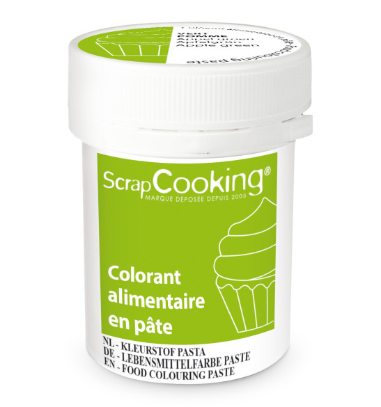 Colorant alimentaire en pâte vert pomme 20g réf.4261