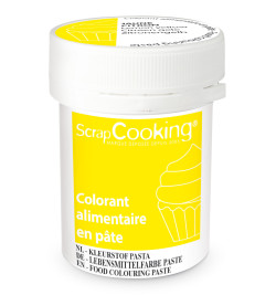 Colorant alimentaire en pâte jaune citron 20g réf;4263