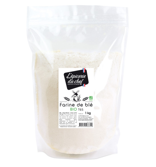 Farine de blé BIO T65 1 Kg Farine de blé BIO T65 1 Kg