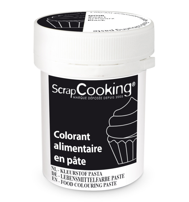 Colorant alimentaire en pâte noir 20g