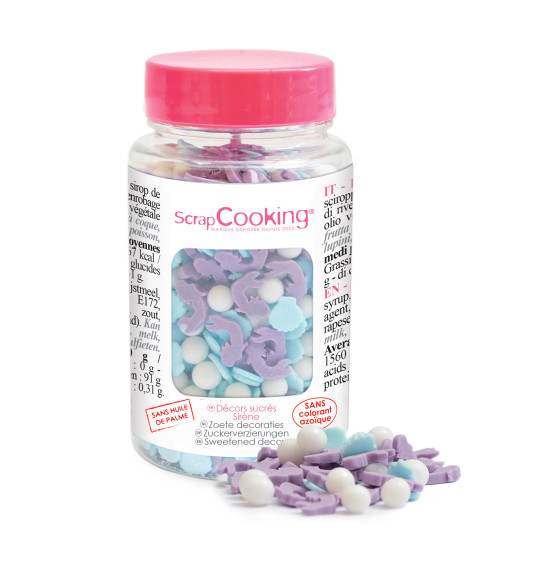 Pot of mermaid sprinkles 55g