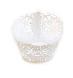 12 Lace cupcake wrappers