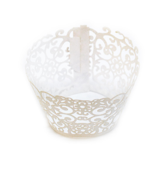 12 contours dentelle cupcakes blancs 12 contours dentelle cupcakes blancs