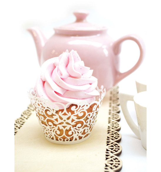 12 Lace cupcake wrappers