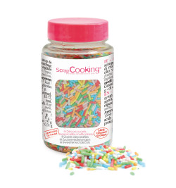 Pot de décors sucrés Vermicelles multicolores réf.7436