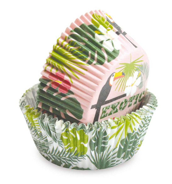 -/36 Tropical cupcake cases