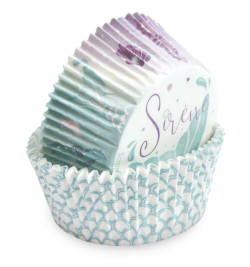 -/36 Mermaid cupcake cases