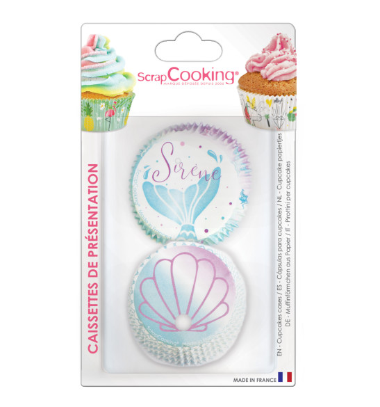 Caissettes sirène pour vos cupcakes ou muffins