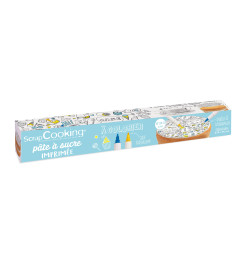 Rouleau pâte à sucre à colorier smile réf.7295