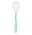 Stainless steel whisk with plastic handle