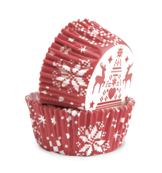 +/- 36 Christmas cupcake cases +/- 36 Christmas cupcake cases