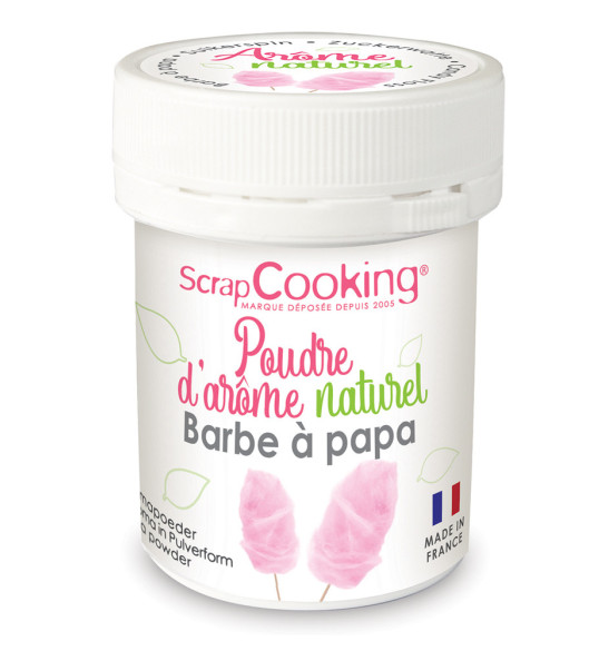 Poudre d'arôme naturel barbe à papa Poudre d'arôme naturel barbe à papa
