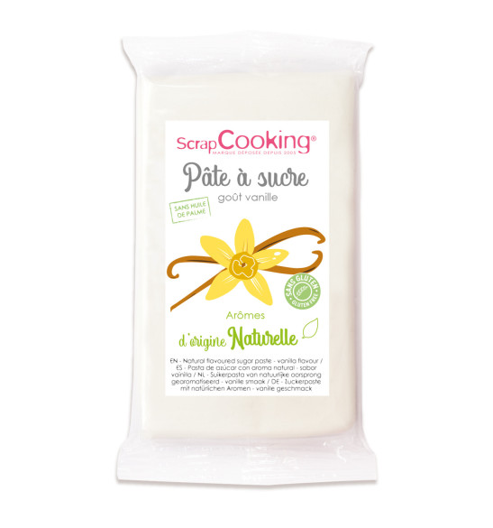 White sugarpaste with natural vanilla flavouring 250g