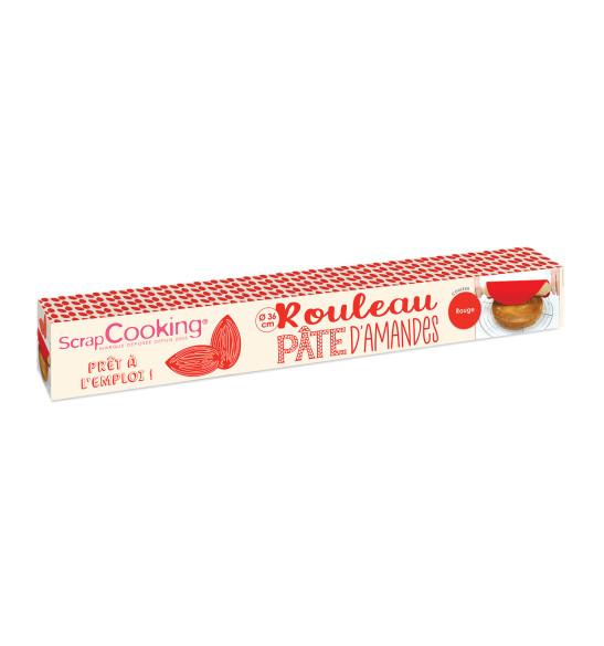 Rouleau pâte d'amandes rouge Ø 36 cm Rouleau pâte d'amandes rouge Ø 36 cm