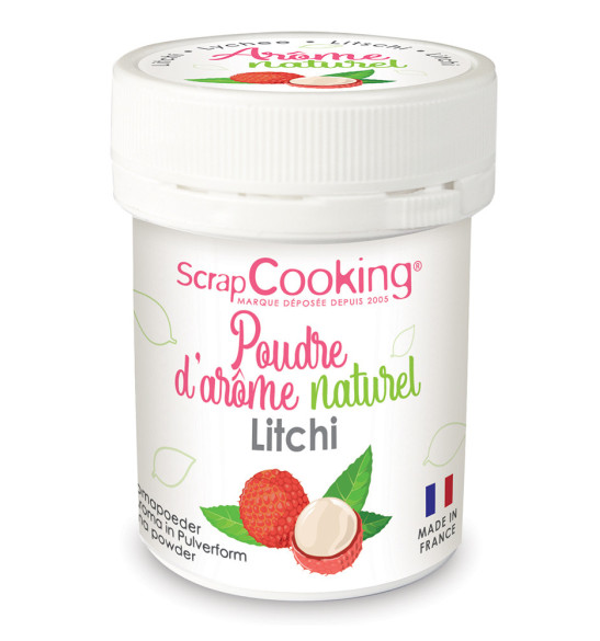 Pot de poudre d'arôme naturel litchi réf.4453