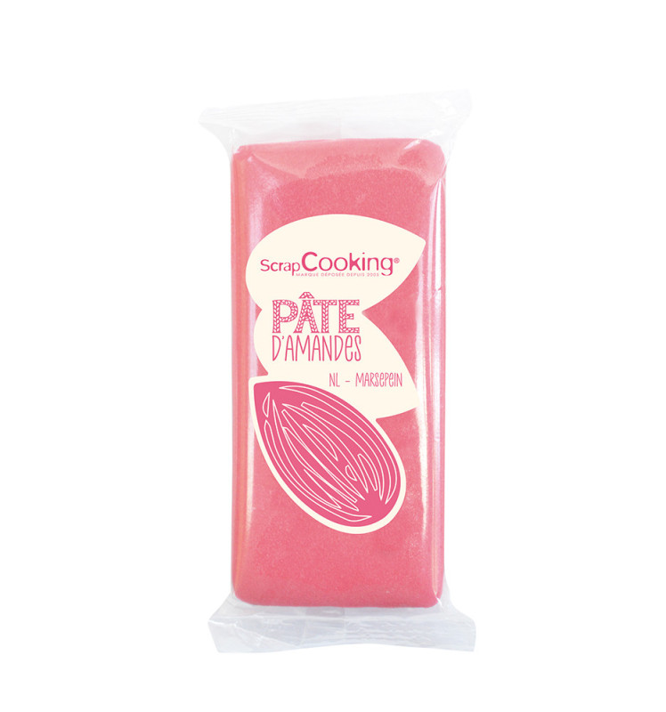 Pâte d'amandes rose 200 gr