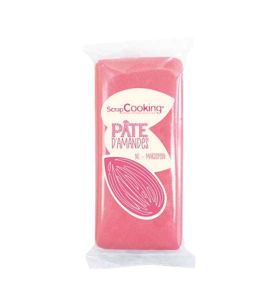 Pâte d'amande rose 200g réf.7602