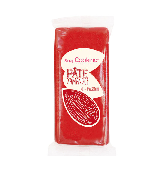 Pâte d'amande rouge 200g réf.7604