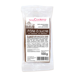 Pâte à sucre marron 100g réf.7182