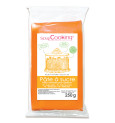 Pâte à sucre orange clair 250g réf.7231