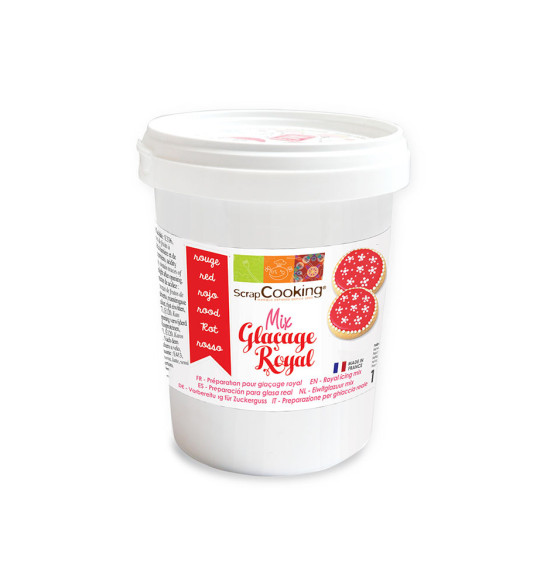 Pot of red royal icing mix 190g