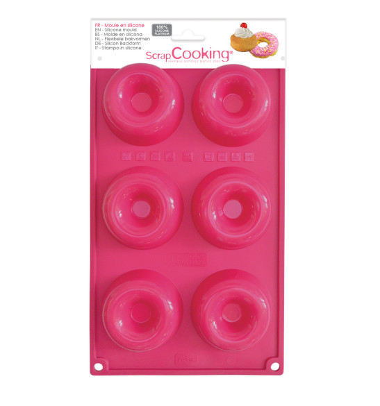ScrapCooking® silicone mould for Babas & Doughnuts