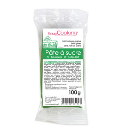 Pâte à sucre vert foncé 100g réf.7176