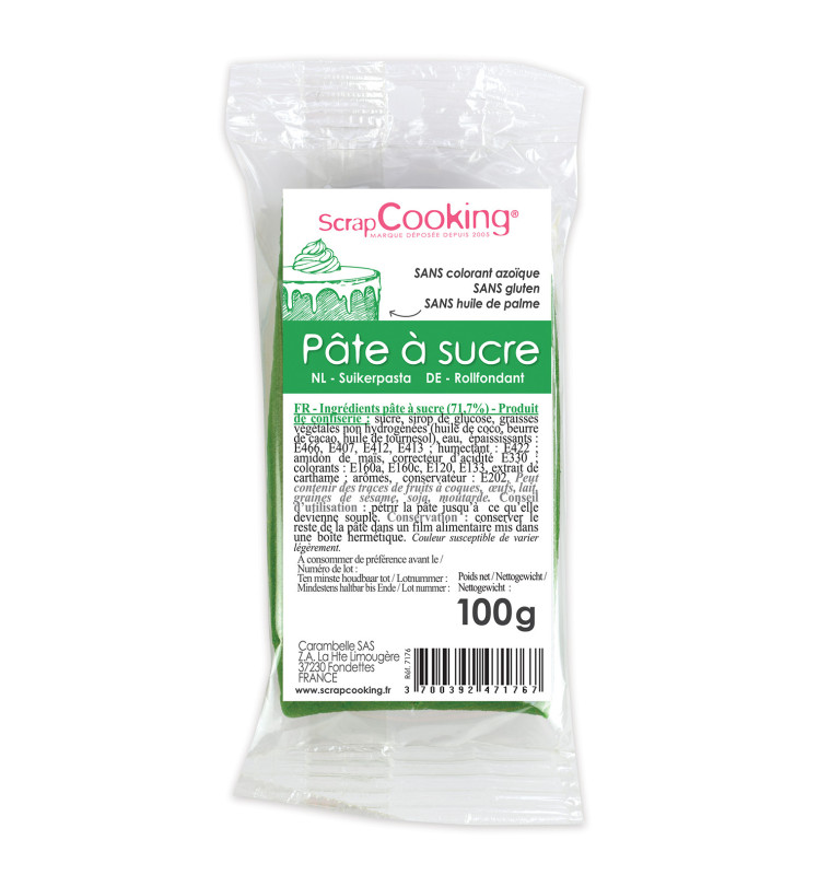 Dark green sugarpaste pack 100g