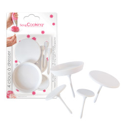 4 flower icing nails - ScrapCooking®