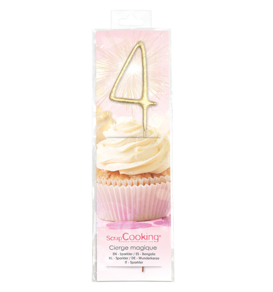 XXL Sparkler Number 4 - ScrapCooking®