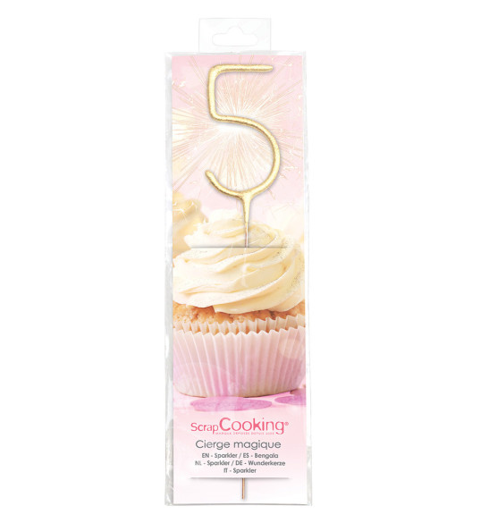 XXL Sparkler Number 5 - ScrapCooking®
