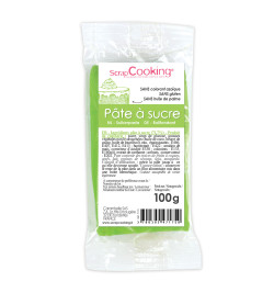 Pâte à sucre vert prairie 100g réf.7175