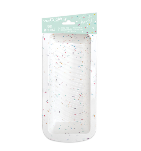 Silicone rectangular cake mould - Funfetti Silicone rectangular cake mould - Funfetti
