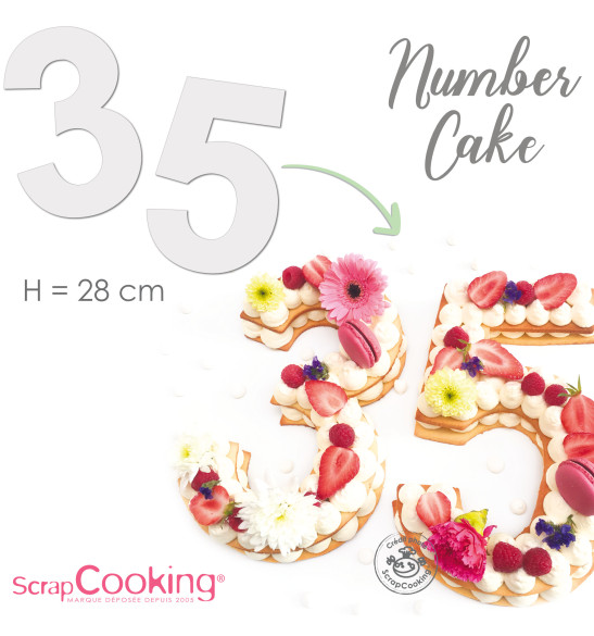 Gabarits Kit number cake réf.3927 - ScrapCoking